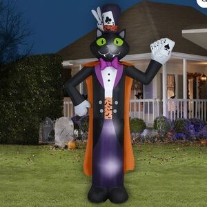 Halloween Giant Magic Cat Airblown Yard Inflatable, 10 ft, by Way To Celebrate